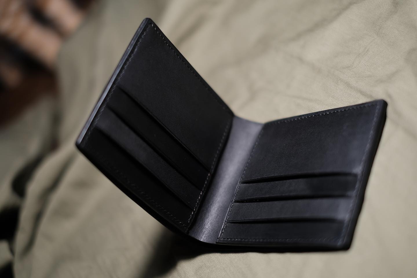 Dragon and Waves Leather Bifold Wallet