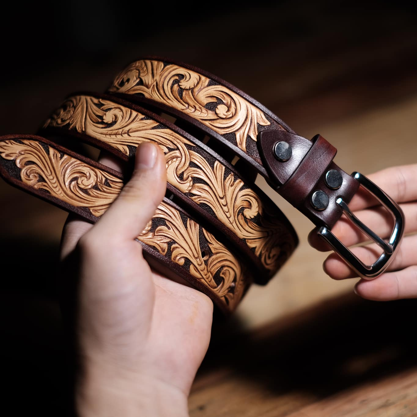 The Eternal Vine Scroll Belt